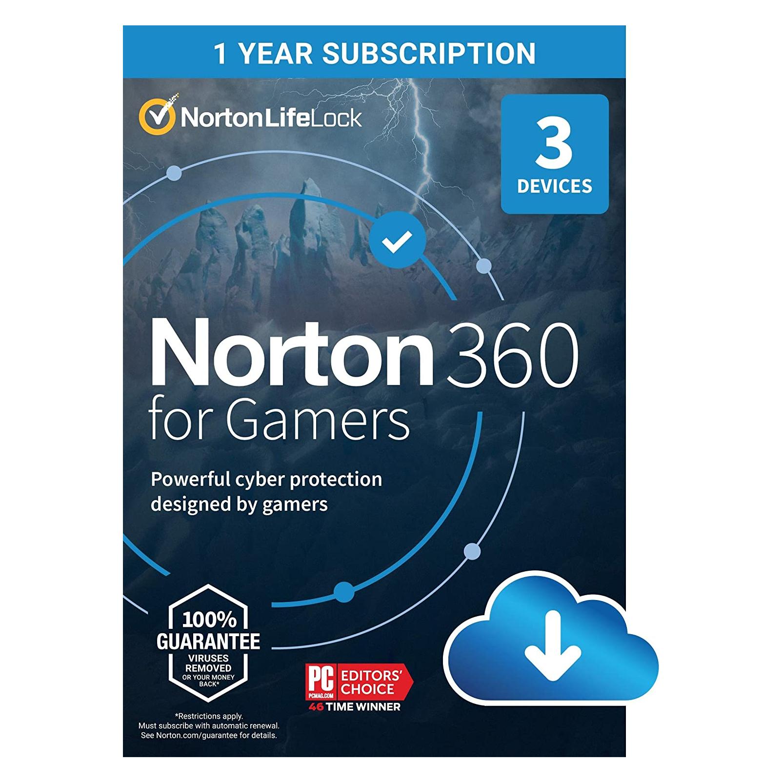 Norton INT.SEC. 3DEV 1Y 2020 50GB 360 FOR GAMERS ATTACH (21416227)