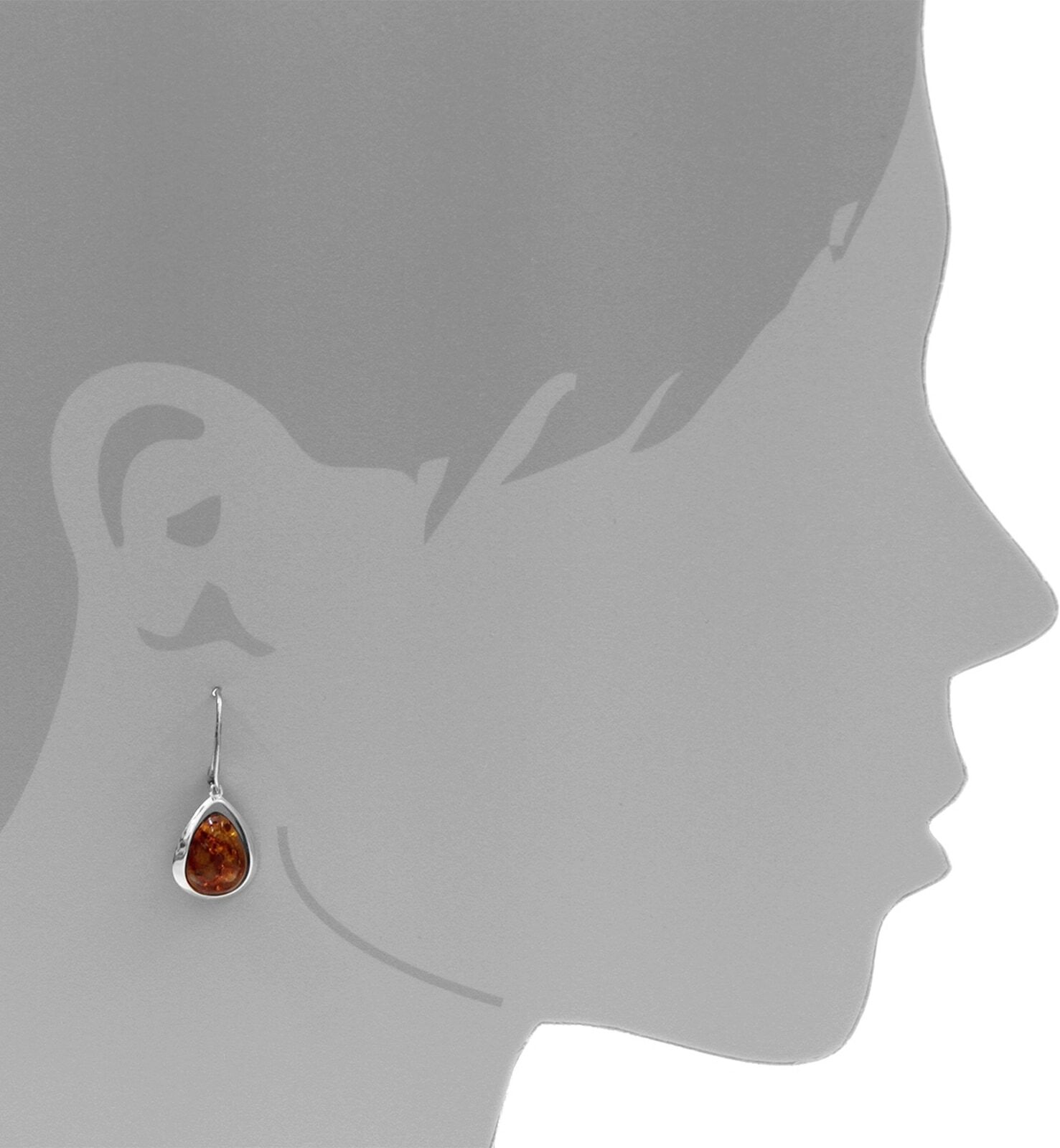 Paar Ohrhänger OSTSEE-SCHMUCK "Ostsee-Schmuck Ohrhänger Angelina Ohrhänger Angelina", weiß (weiß, neutral), Ohrringe, Damen, 35 x 15mm, Silber 925 (Sterlingsilber), Paar Ohrhänger