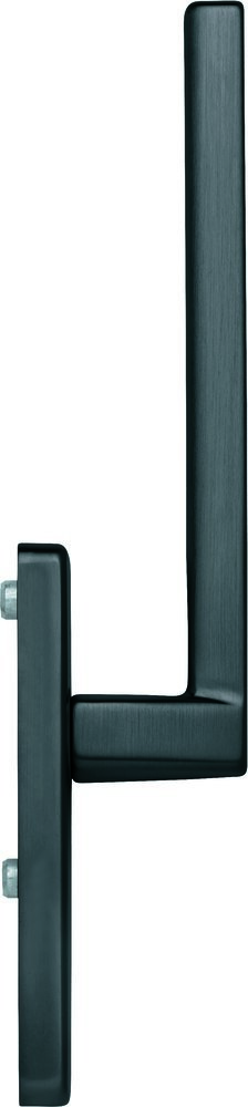 HOPPE Hebeschiebe- Handhebel-Halbgarnitur, Bergamo HS-M0628/419N-AS innen, ungelocht, Messing, schwarz satiniert-Resista® 12030739