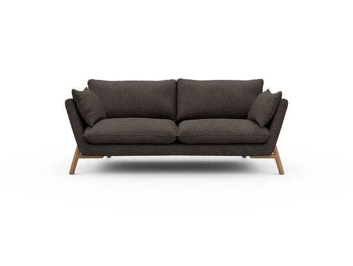 moebelfaktor Sofa Emil 2-Sitzer, schräg gestellte Armlehnen, hoher Rücken