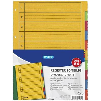 Stylex Register, 10-teilig, aus Karton