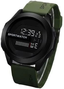 Inspired Finds Men's Multifunction LED Digital Sport Watch pitch Green