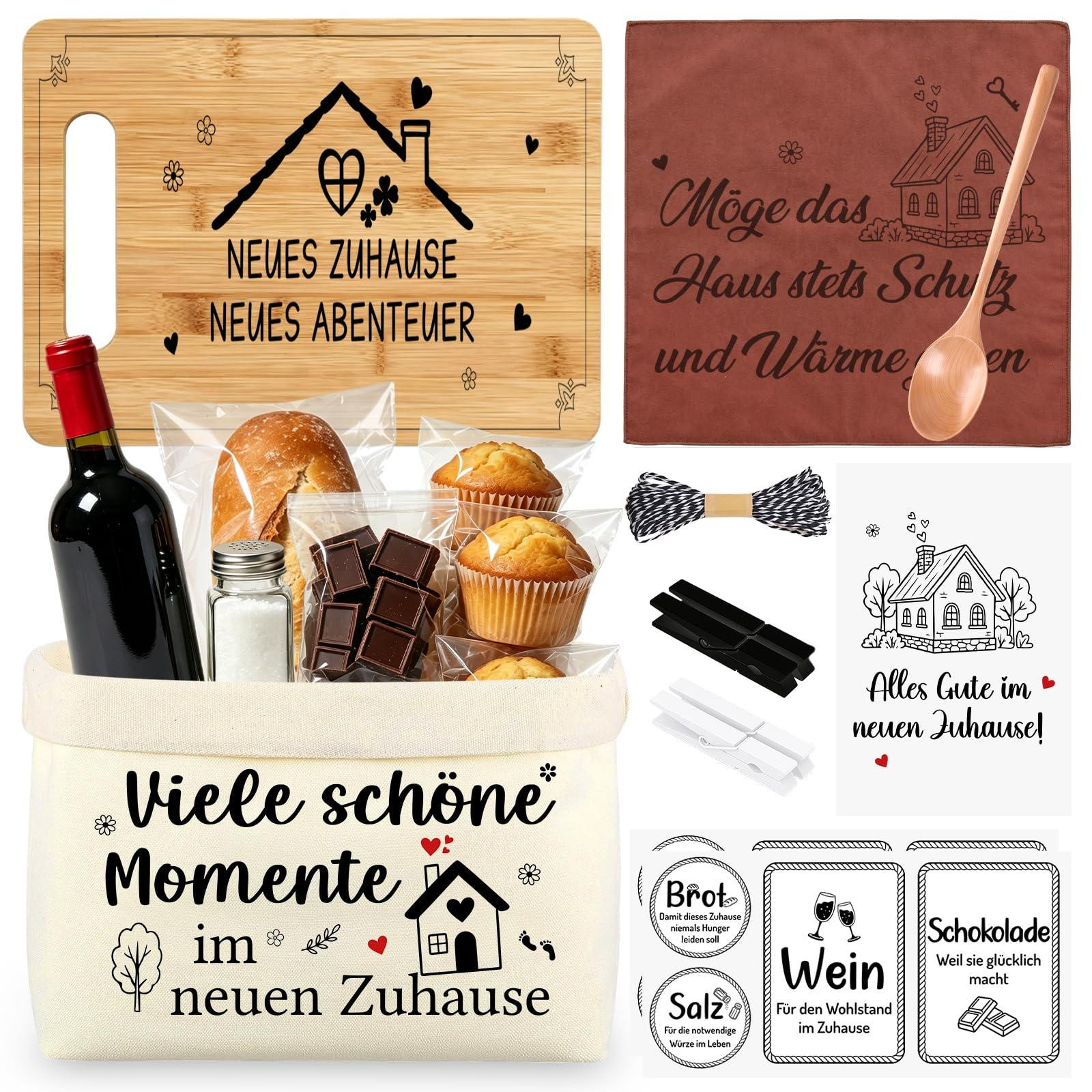 Dripio Inauguratiegeschenkset met broodmand, snijplank, lepel en doek