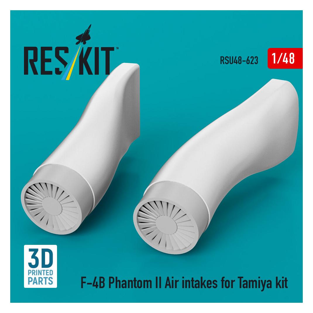 ResKit F-4B Phantom II Air intakes for Tamiya kit (3D Printed) (RSU48-0623)
