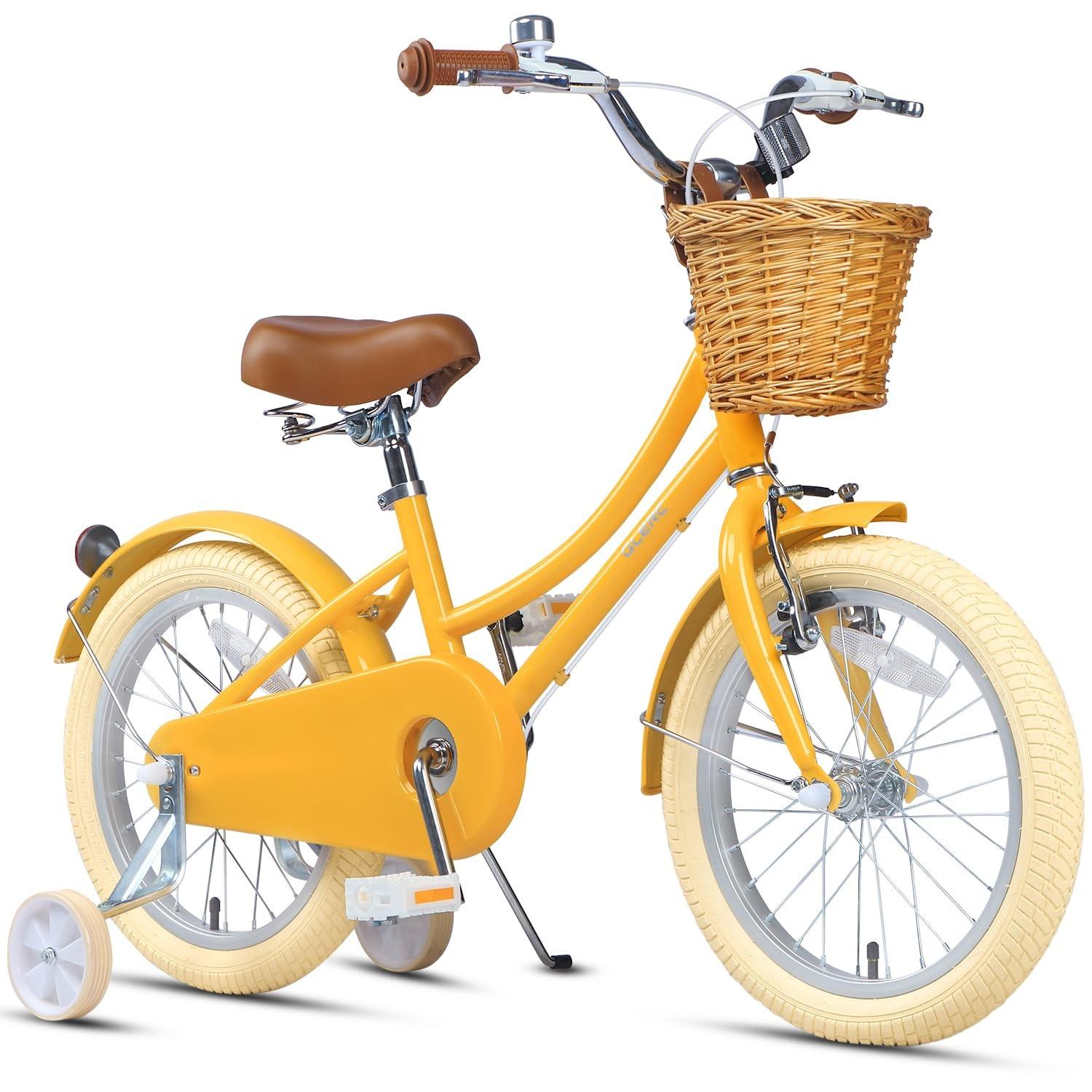 Kinderfahrrad 12-20 Zoll mit Korb und Stützrädern
