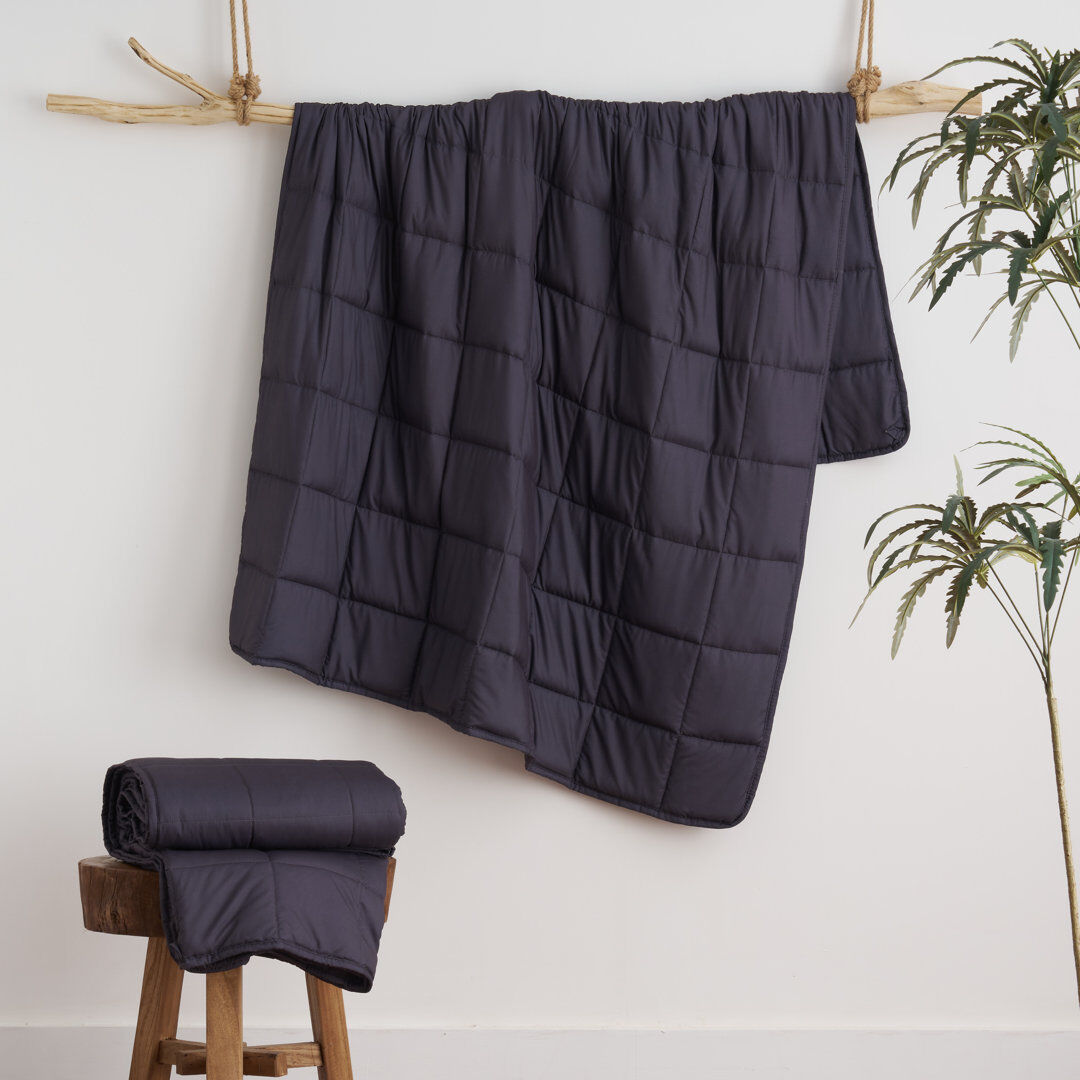 Symple Stuff Waville Weighted Blanket for Adults & Children Gray 122 x 185cm