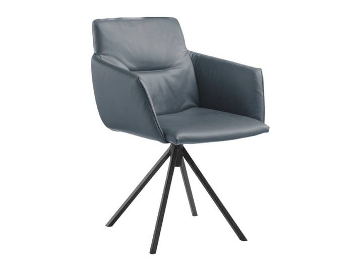 Musterring JustB! SP500 Armlehnstuhl in Leder mit Stativgestell