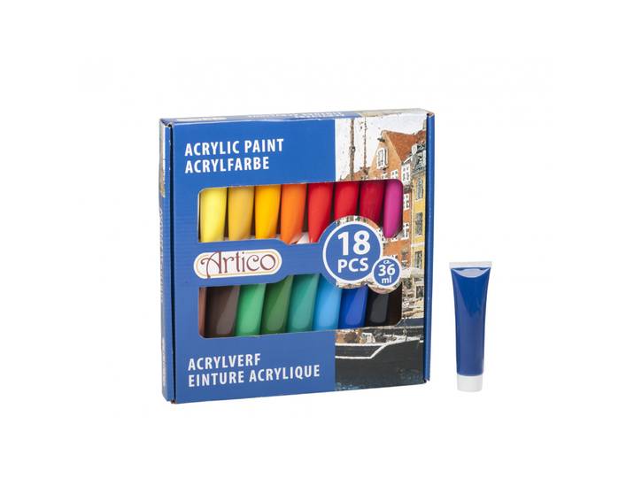 Acrylfarben Set 18-teilig