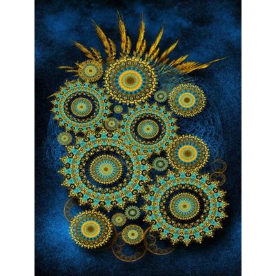 CALVENDO Puzzle Metallic Kaleidoscopes 1000 Teile Lege-Größe 480 x 640 cm Foto-Puzzle Bild von Garrulus glandarius
