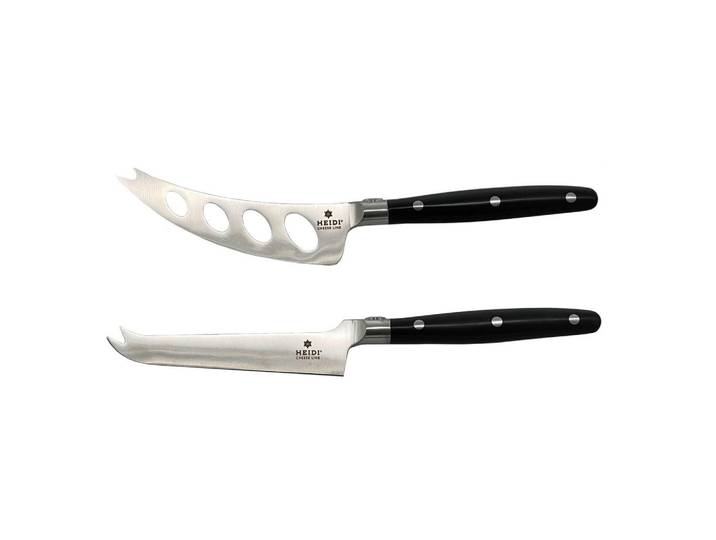 Heidi Cheese Line Käsemesserset, Metall, Kunststoff, 2-teilig, ergonomischer Griff, rostfrei, Küchenmesser, Messerset
