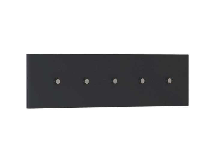 Moderano Hakenleiste, Anthrazit, Metall, 100x25x5 cm, Garderobe, Garderobenhaken, Hakenleisten