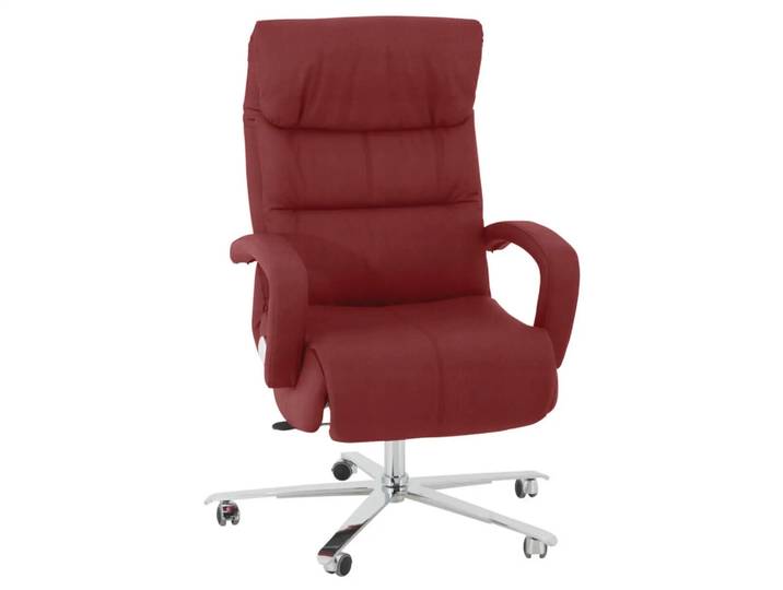 Bürostuhl Barnie Basic Himolla / Farbe: Merlot / Material: Leder Basic