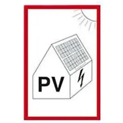HEIN Hinweisschild 149x105 FO Photovoltaikanlage 179282