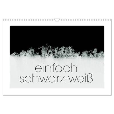 einfach schwarz-weiß (Wandkalender 2026 DIN A3 quer), CALVENDO Monatskalender