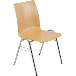 Vierbeinstuhl mit Sperrholz- Sitzschale U, Sitzhöhe DIN 6 - 46 cm