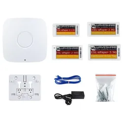 Waveshare ESL-Eval-Kit-EU, 4 elektronische Preisschilder mit Gateway-AP, E-Paper-Displays 2.133.5