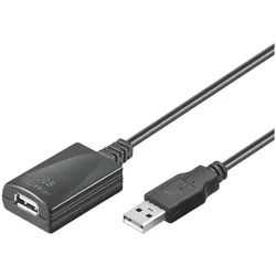 goobay Aktives USB-Verlängerungskabel schwarz
