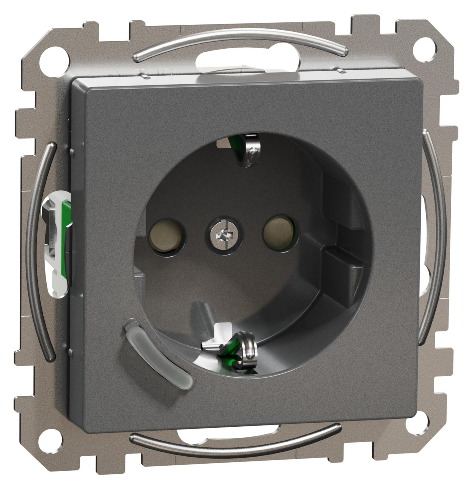 Merten Connected SCHUKO-stopcontact, antraciet, MEG2380-0414