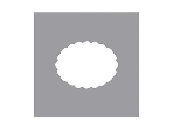 Rayher Motivstanzer Oval mit Zierrand 5 cm