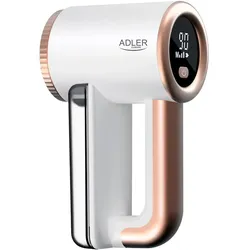 Adler AD 9617 Fusselentferner mit LCD-Display in Weiß/Gold für Kleidung
