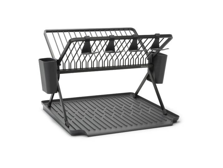 Brabantia Egouttoir à vaisselle pliable Sinkside 51 cm Gris foncé