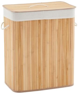 Garvee Bamboo Laundry Hamper Large 104L with Removable 4-Section Liner, Foldable Storage Basket with Lid and Handles