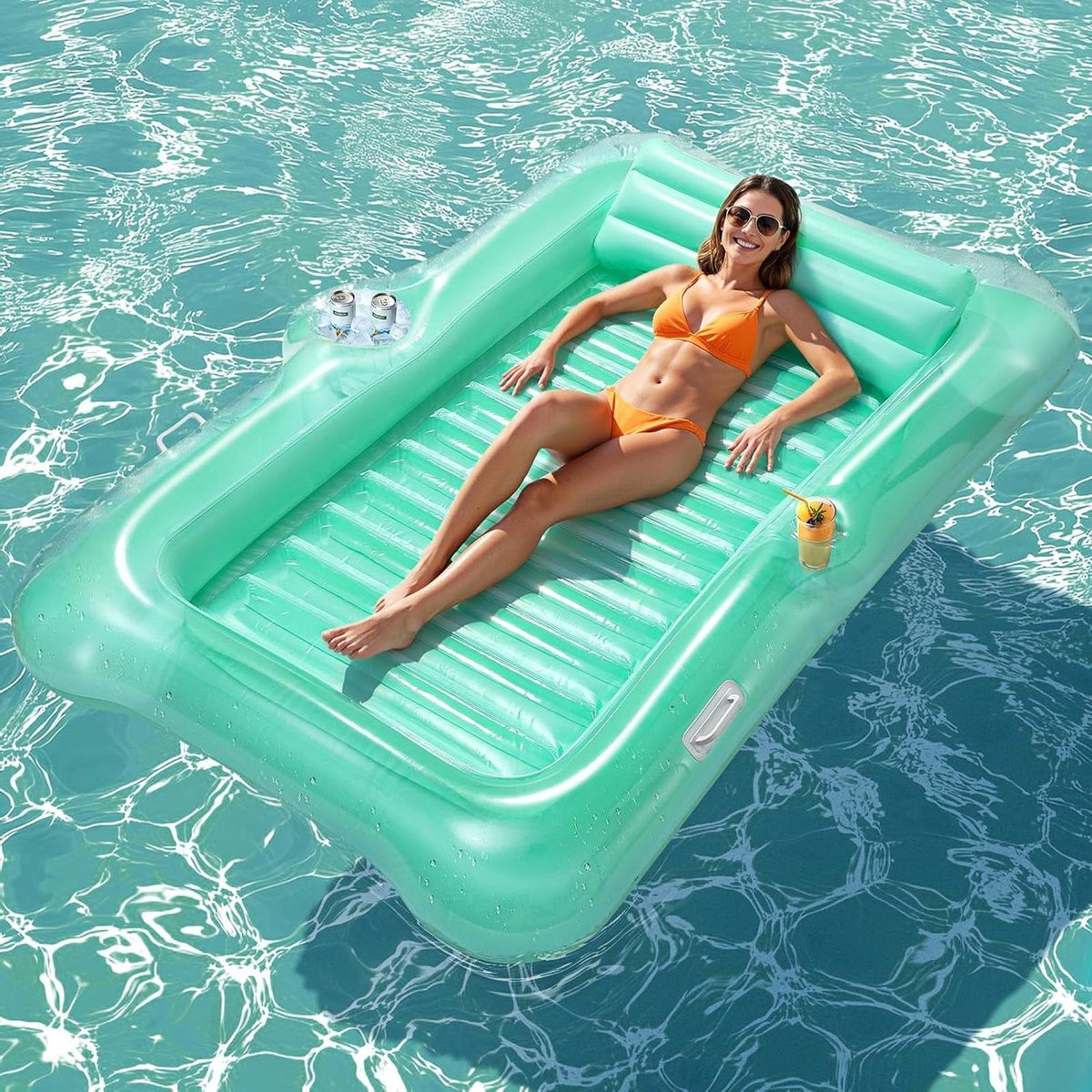 Opblaasbaar tanningbed voor in het zwembad