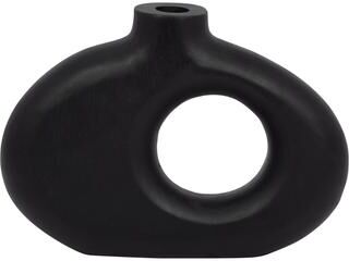 Sagebrook Home "Decorative Wooden Cut-Out Vase - Black, 18"""