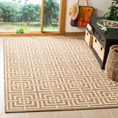 SAFAVIEH Linden Mischa Indoor/ Outdoor Waterproof Patio Backyard Rug