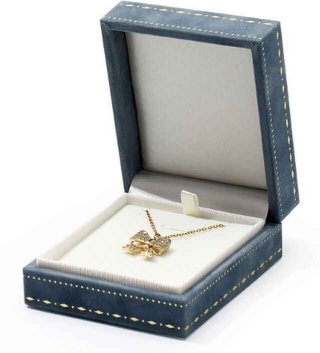 INF Coffret pendentif en velours de luxe - Coffret cadeau pour collier
