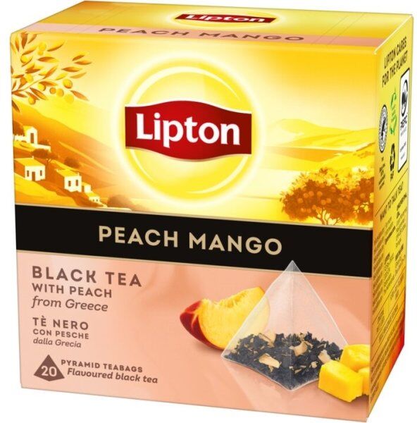 Lipton Sort Te M. Peach/mango, 20 Breve