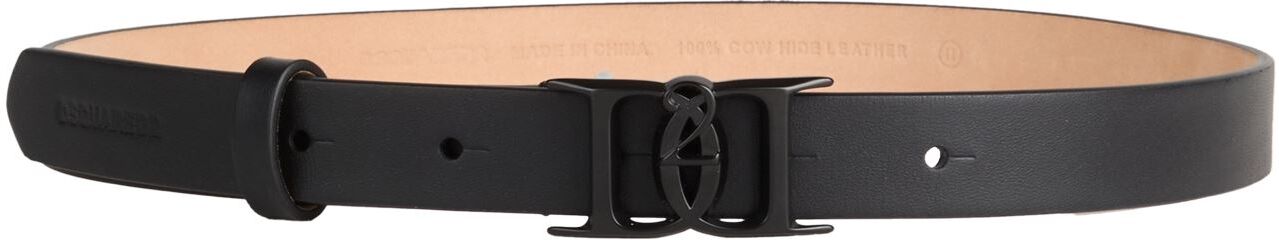 Dsquared2 Cinturón Unisex Negro 70 Unisex