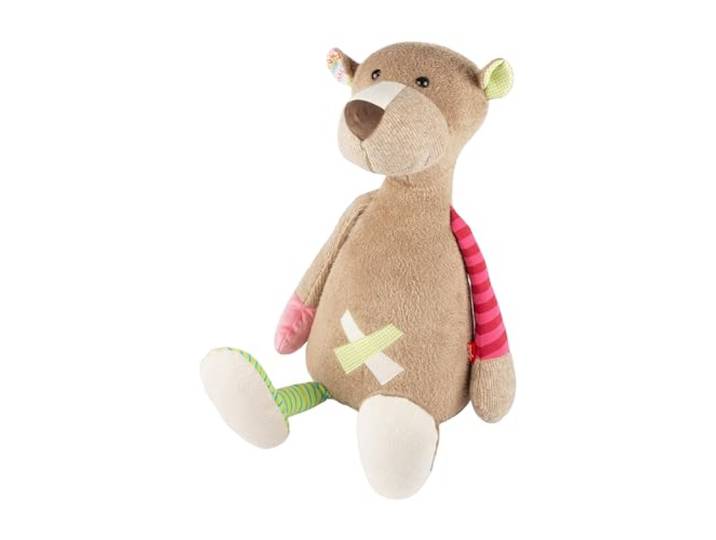Sigikid XXL Bär Kuscheltier Patchwork Sweety Stofftier Geschenk für Kinder