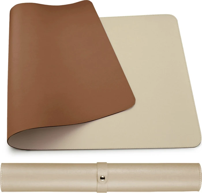MOSH Dual sided table mat grau-weiß / schokoladenbraun, 90 × 45 cm
