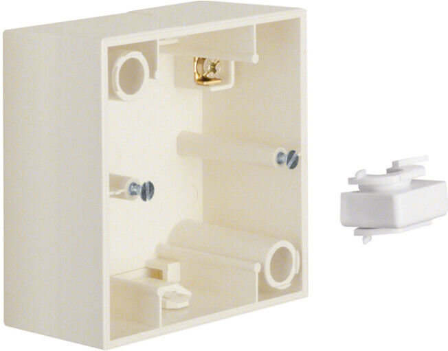 Berker Boîtier apparent 1f. blanc/transparent 10418982 (10418982)