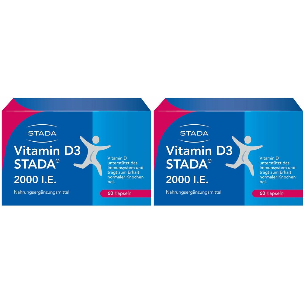 Vitamin D3 Stada 2000 I.e. Doppelpack 2x60 St Kapseln