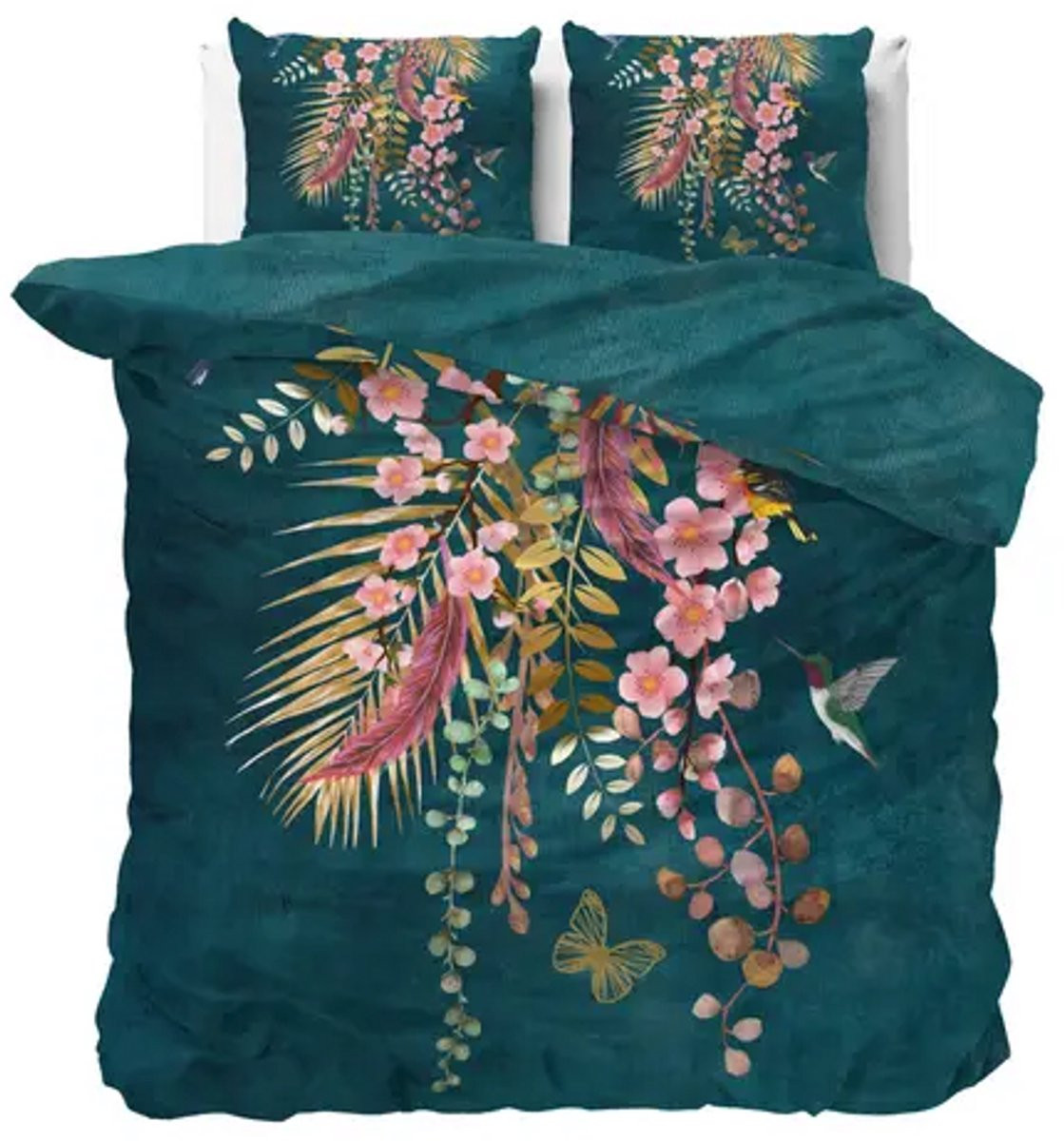 Manilla dekbedovertrek Debbie Blue 200x200 cm