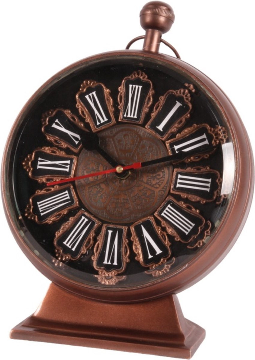 Baroque Tafelklok Alain - Koper - B/D/H: 27 x 19 x 6,5 cm