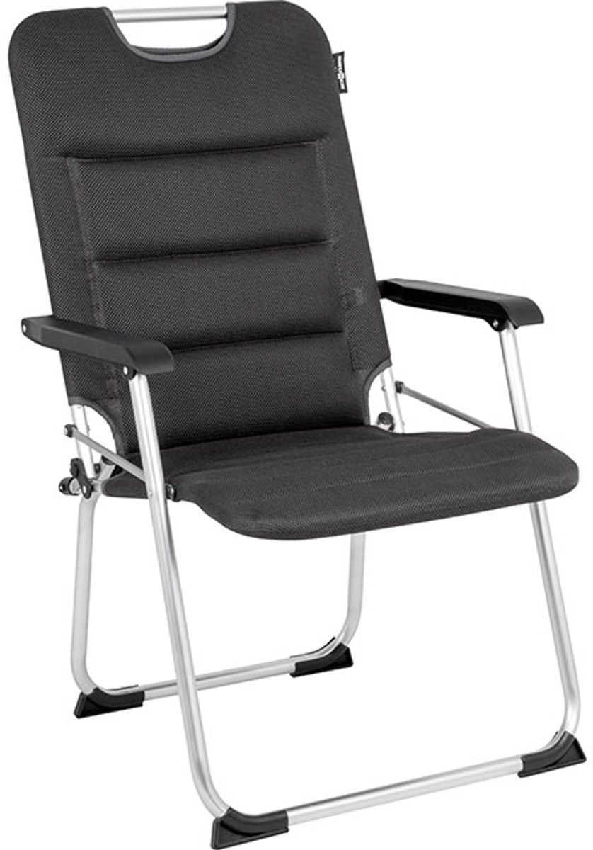 Brunner Klapstoel Sangria NG - Zwart - Aluminium Frame - Campingstoel met Armleuningen