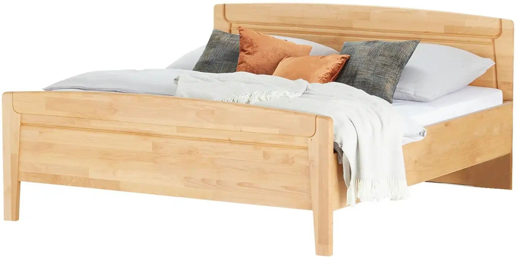 Woodford Komfort-Doppelbett teimassiv Morgana ¦ holzfarben ¦ Maße (cm): B: 212