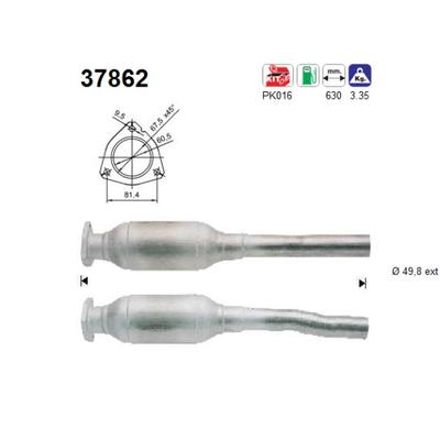AS Katalysator 37862 für VW