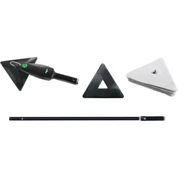 Unger SRKOD STINGRAY OS 160 QuikPad Innenreinigung Set frei befüllbar mit Glasreiniger, praktische, Reinigungsutensil, Silber