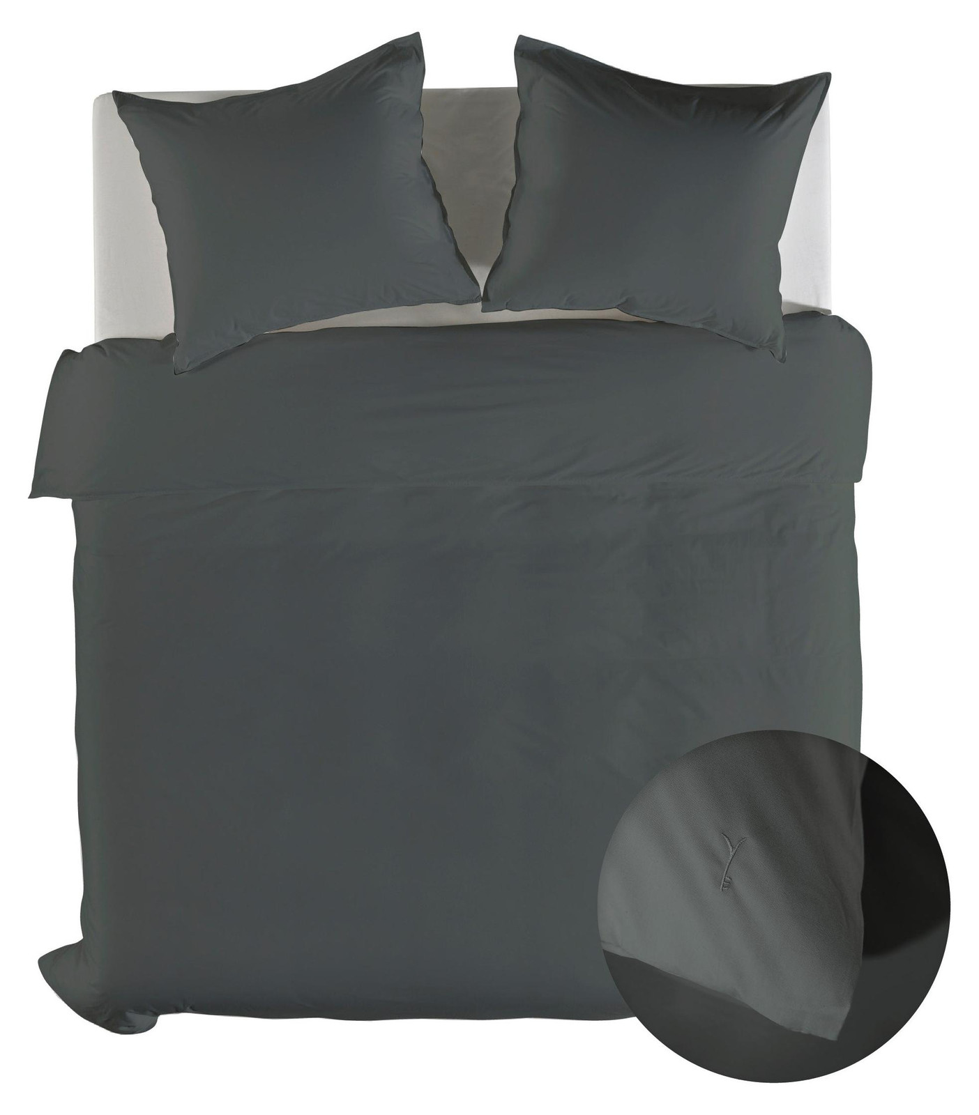 Heckett Living Dekbedovertrek Suite Mumbai Beluga Grey 200x220 cm