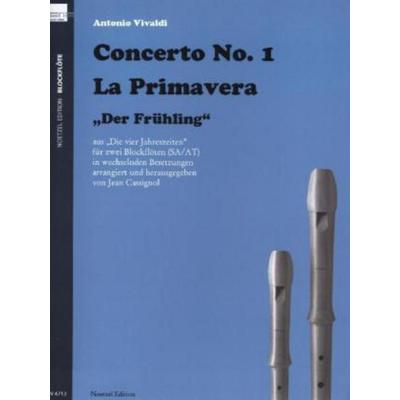 Der Frühling, für 2 Blockflöten, Spielpartitur, Taschenbuch von Antonio Vivaldi, Heinrichshofen's Verlag
