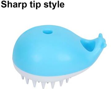 The Handy Homestead Soft Silicone Dog Bath Brush And Pet Grooming Massager sharp Tip Style