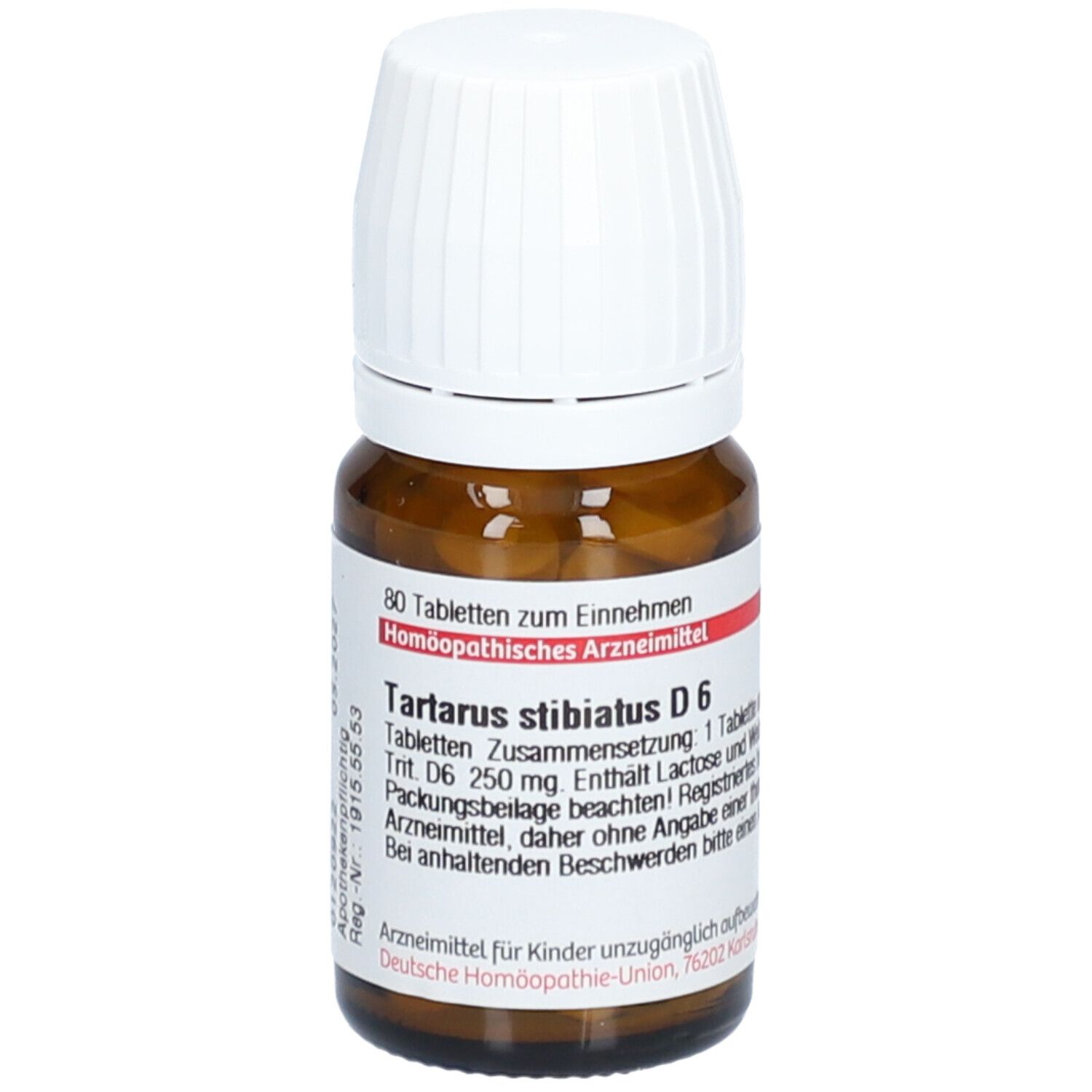 Tartarus Stibiatus D 6 Tabletten 80 St