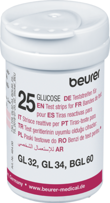 1001 Artikel Medical GmbH BEURER GL32/GL34/BGL60 Blutzucker Teststreifen 50 St 09920570