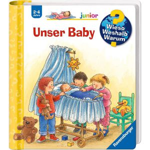 Ravensburger Spielbuch 32741, Unser Baby, 2-4 Jahre, Sachbuch mit Klappen