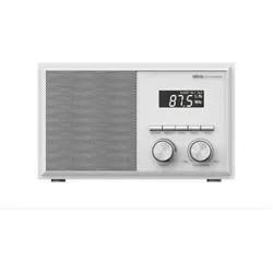Silva Schneider Mono 1976 BT Radiowecker m. Bluetooth (FM, Bluetooth), Radio, Weiss