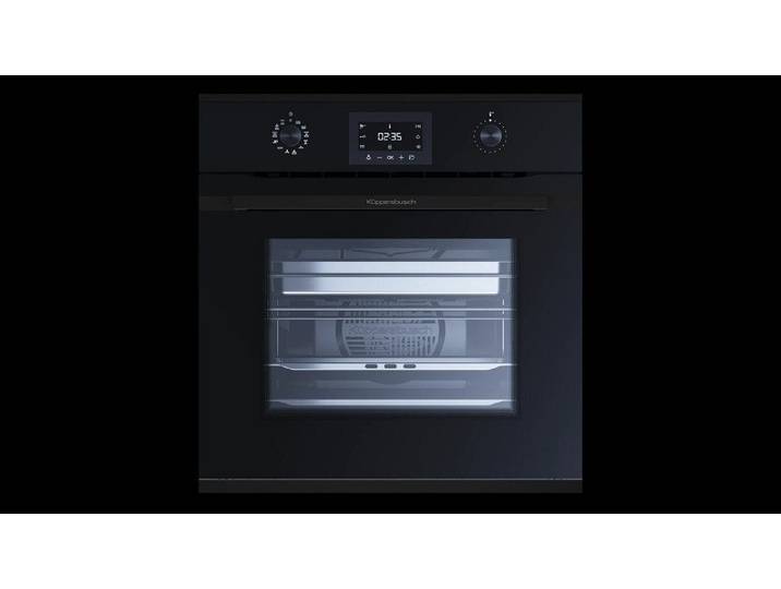 Küppersbusch Dampfbackofen Compact BD6340.0S DK5, Elektronik-Uhr, Schnellaufheizung, Aluminium-Drehknebel